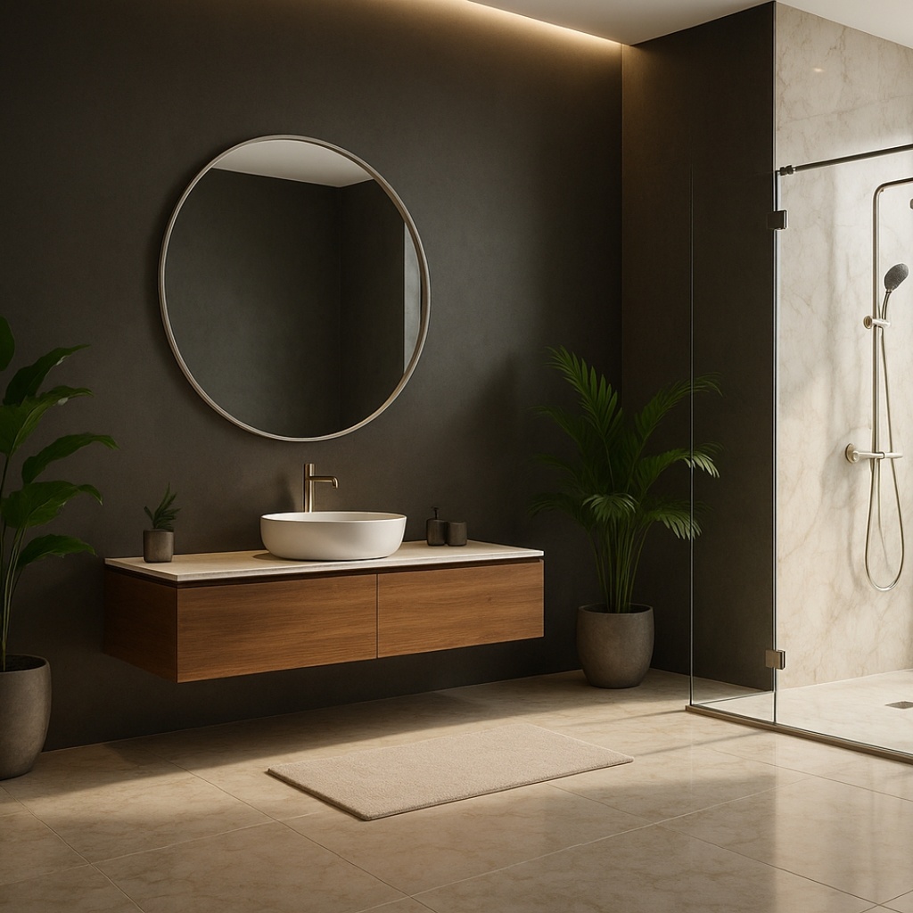 Mirror Round 1000mm Grey - MJ1G-12